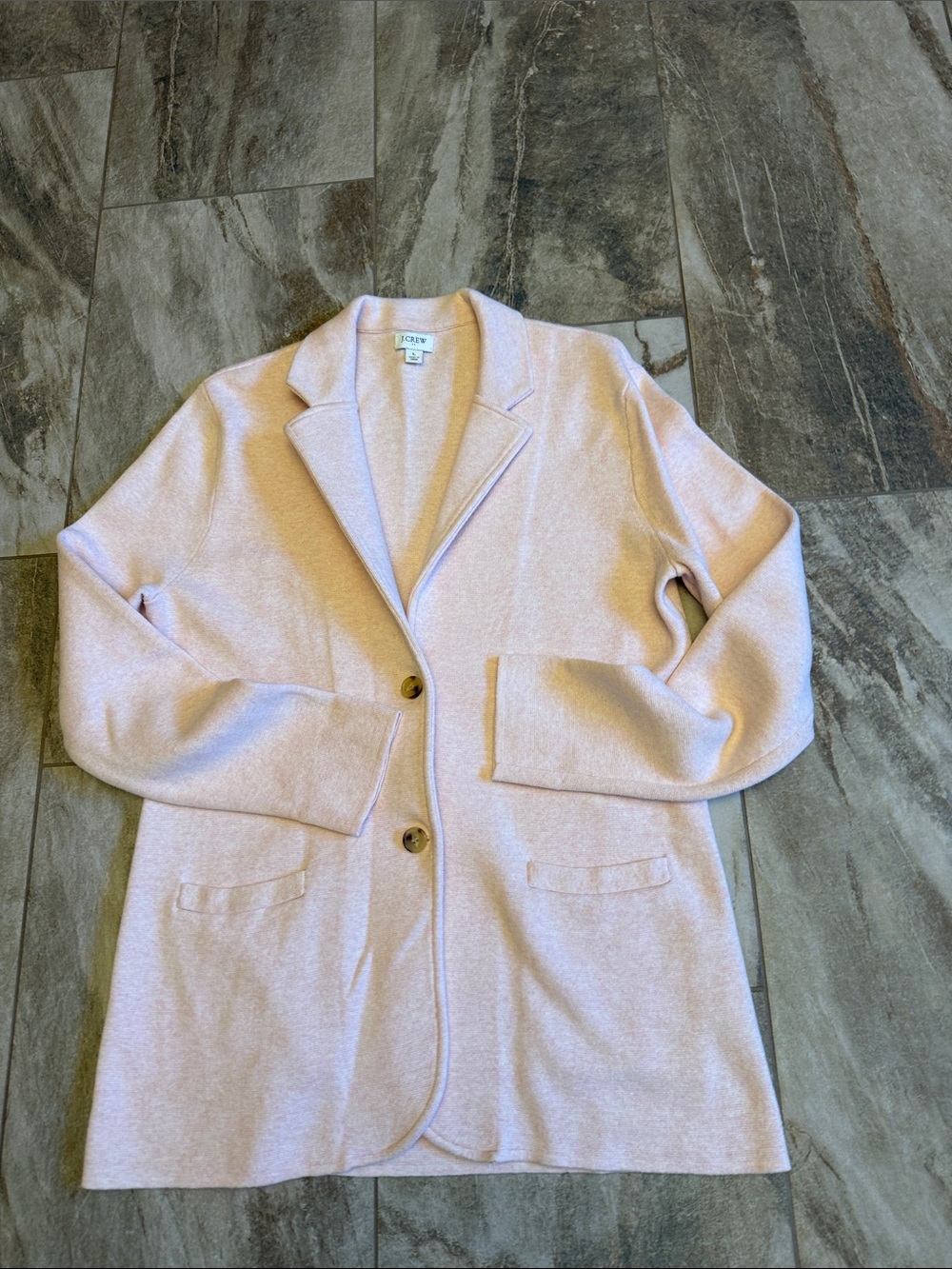 J. Crew Pale Pink Single-Breasted Blazer